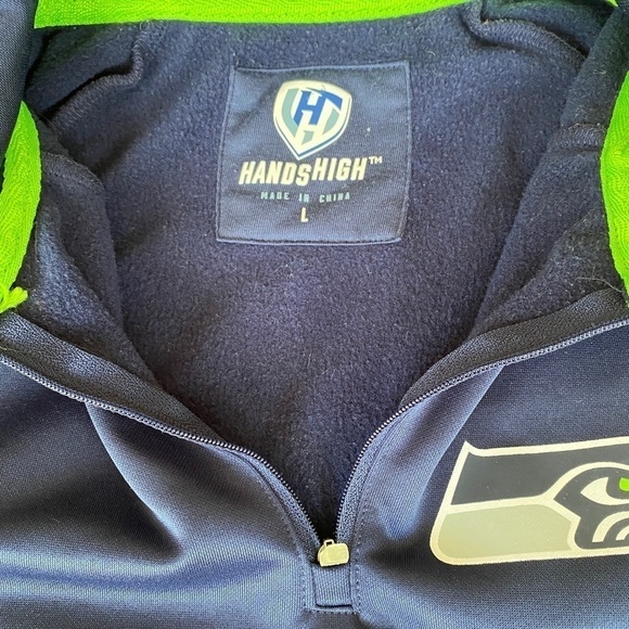 G-lll Sports Apparel Seattle Seahawks Fleece Lined Pullover 1/4 Zip NFL Men L - Picture 8 of 15
